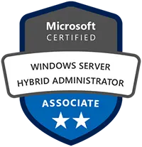 Windows Server Hyybrid Administrator Associate Badge